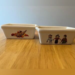 Vintage mini loaf pans fall themed